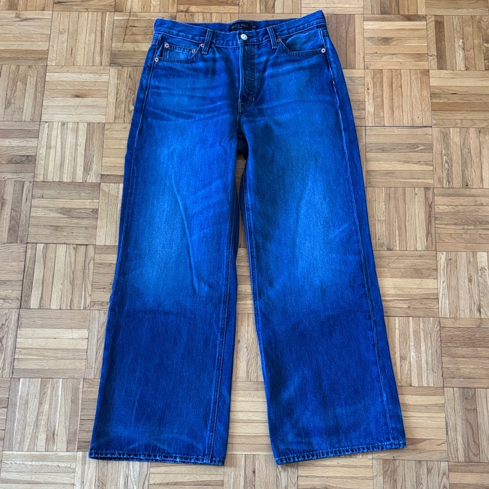 Alex Mill Alek Relaxed Wide Leg Jean in Paris Medium Wash